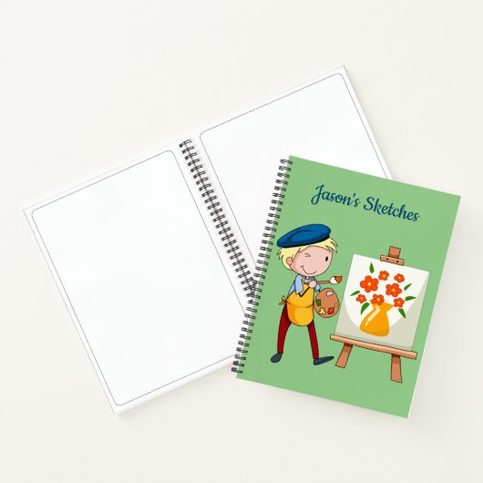 Kids Personal Sketch Spirale Notebook Notizblock (Innenseite)
