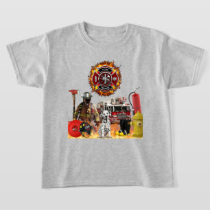Kids Personalisiert Future Firefighter T - Shirt