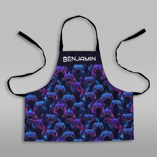 Kids Personalisiert Gaming Controller Boys Schürze