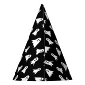 Kids Personalisiert Ghost Pattern Halloween-Party Partyhütchen (Rückseite)