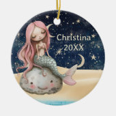 Kids Personalisiert Mermaid Weihnachtsschmuck (Vorne)
