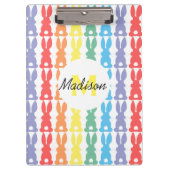 Kids Personalisiert Rainbow Silhouette Niedlich Klemmbrett (Vorderseite)