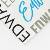 Kids Personalisiert Robot Fleecedecke (Ecke)