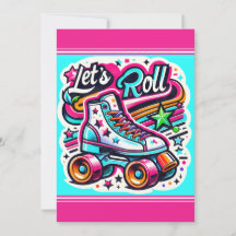 Kids Personalisiert Roller Skaten Party Einladung