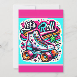 Kids Personalisiert Roller Skaten Party Einladung