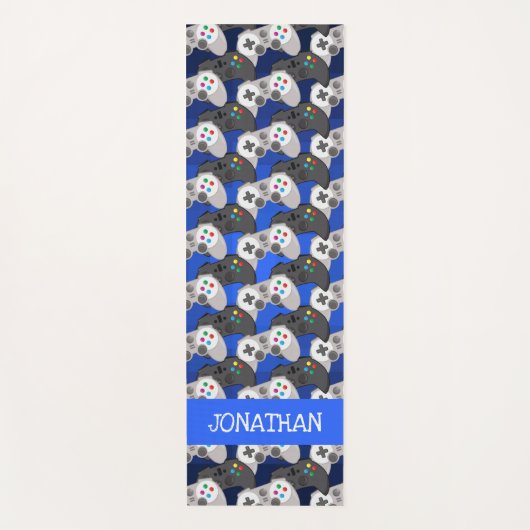 Kids Personalisiert Video Gamer Yogamatte (Vorderseite)