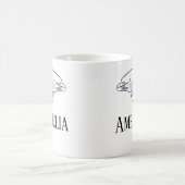 Kid's Personalisiertes DOLPHIN Kaffeetasse (Mittel)