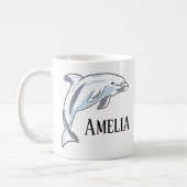 Kid's Personalisiertes DOLPHIN Kaffeetasse (Links)