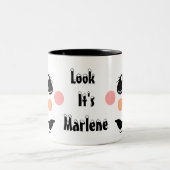 Kids Personalize Snowman Zweifarbige Tasse (Mittel)