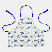 Kids Personalized Airplane  Schürze (Vorderseite)