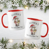 Kids Personalized Cute Poney Hot Chocolate Mug Tasse