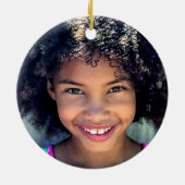 Kids Personalized Gingerbread Man Christmas Keramik Ornament (Hinten)