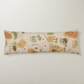 Kid's Personalized Safari Map ID1269 Seitenschläferkissen (Rückseite)