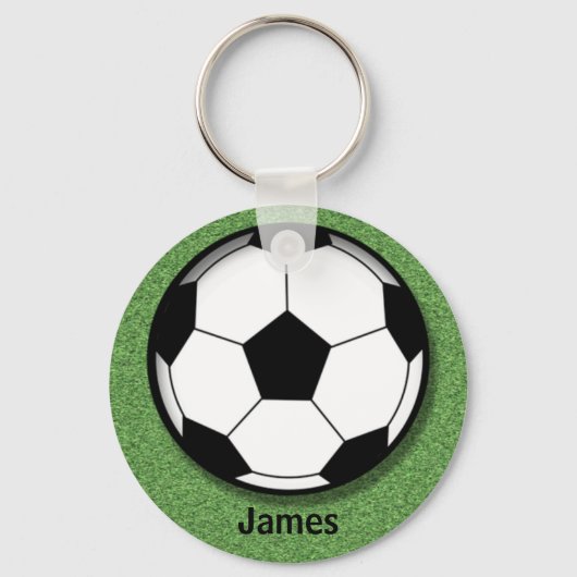 Kids Personalized Soccer Ball Key Chain Schlüsselanhänger (Vorderseite)