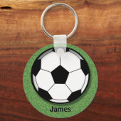 Kids Personalized Soccer Ball Key Chain Schlüsselanhänger (Vorderseite)