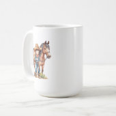 Kids Pferde Tasse (Vorderseite Links)
