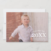 Kids Photo Class Year Graduation Ankündigung (Vorderseite)