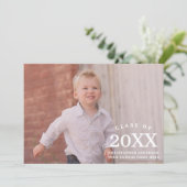 Kids Photo Class Year Graduation Ankündigung (Stehend Vorderseite)