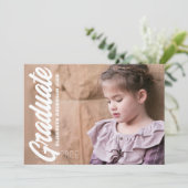 Kids Photo Graduation Ankündigung (Stehend Vorderseite)
