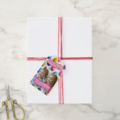 Kids Photos Easter Painted Eggs  Geschenkanhänger (Mit Garn)