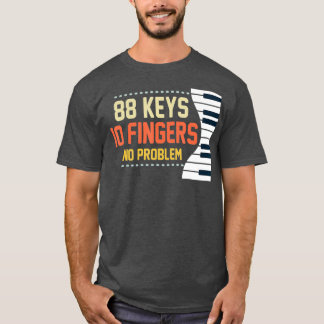 Kids Piano Keys Funny Musician Music 88 Keys T-Shirt