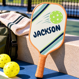 Kids Pickleball mit individuellem Namen, Nummer un Schläger