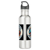 Kids Pickleball Sport T-shirts. Edelstahlflasche (Rückseite)