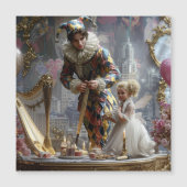 Kids pillow with 3D photography of a mother and da Magnetkarte (Vorderseite)