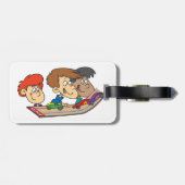 Kids Pinewood Derby Car Race Gepäckanhänger (Rückseite horizontal)