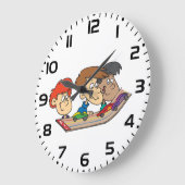 Kids Pinewood Derby Car Race Große Wanduhr (Winkel)