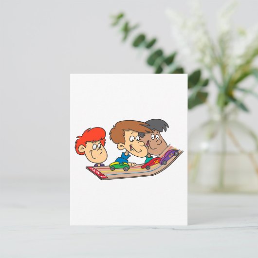 Kids Pinewood Derby Car Race Mitteilungskarte