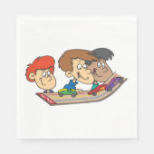 Kids Pinewood Derby Car Race Serviette (Vorderseite)