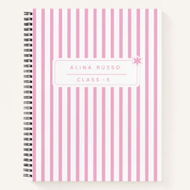 Kids pink minimalist Spiral Notebook Notizblock