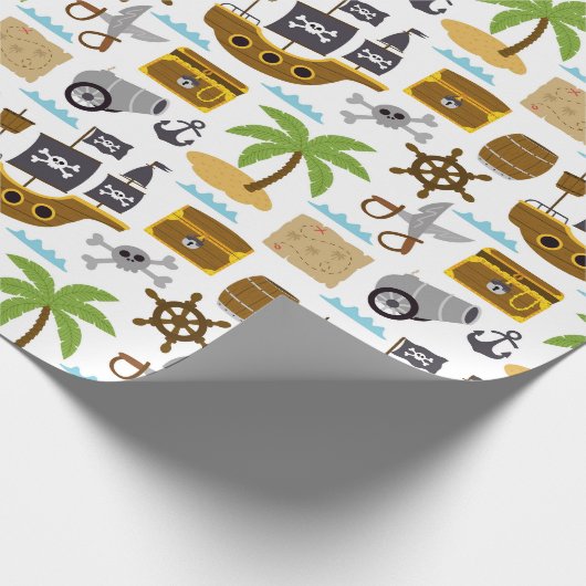 Kids Pirate Geschenkpapier (Ecke)