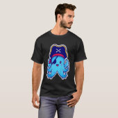 Kids Pirate Octopus cute children's design (C) T-Shirt (Vorne ganz)