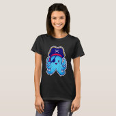 Kids Pirate Octopus cute children's design (C) T-Shirt (Vorne ganz)