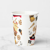 Kids Pirate Party | Ahoy Matey Pirate Birthday  Pappbecher (Links)