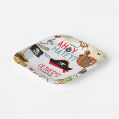 Kids Pirate Party | Ahoy Matey Pirate Birthday  Pappteller (Gewinkelt)