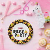 Kids Pizza Birthday Party Individuelle Name Pappteller (Party)