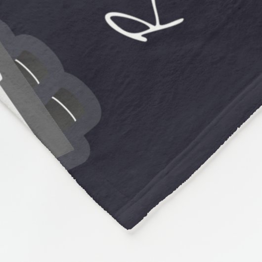 Kids Planets Astronaut Monogram buntes Universum Fleecedecke (Ecke)