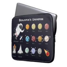 Kids Planets Astronaut Monogram buntes Universum