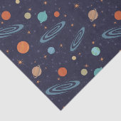 Kids Planets Solar System Galaxy Sparkling Stars Seidenpapier (Ausschnitt)