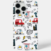 Kids Playful Transport Pattern Case-Mate iPhone Hülle (Rückseite)