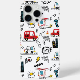 Kids Playful Transport Pattern  Case-Mate iPhone Hülle