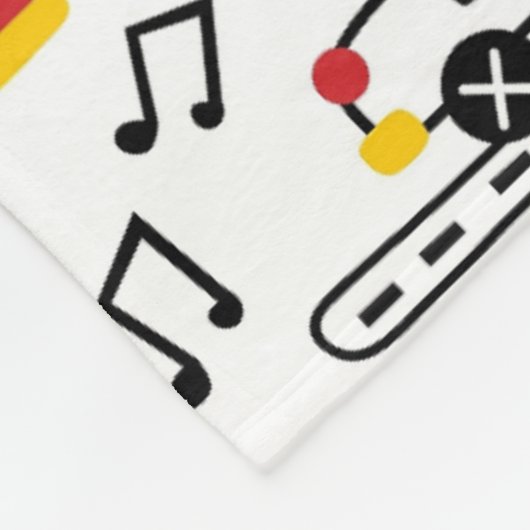 Kids Playful Transport Pattern  Fleecedecke (Ecke)