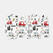 Kids Playful Transport Pattern Geschenkschachtel (Ungefaltet)