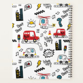 Kids Playful Transport Pattern Planer (Rückseite)