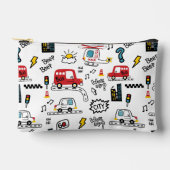 Kids Playful Transport Pattern  Zubehörtasche (Vorderseite)