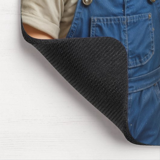 Kids Playing With Retro Tin Can Telephone Mousepad (Ecke)