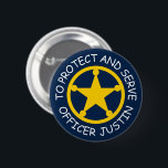 Kid's Polizeibeamte nennen Abzeichen mit Sheriff S Button<br><div class="desc">Kinderpolizei nennt Abzeichen mit Sheriff-Sternknopf. Zum Schutz und zum Servieren von Button zurück Tasten. Benutzerdefinierte Taste mit gelbem Polizeistern und personalisiertem Text. Machen Sie Ihr eigenes Geburtstagsgeschenk für zukünftige Polizisten, Polizisten, Polizisten, Agent, Sheriff, konsistenten, patrouilen Polizist, Wachmann, Ehemann, Vater, Vater, Onkel, Großvater, Rentner, Freund, Freund, Mitarbeiter, Chef, Kollege usw. Spaß...</div>